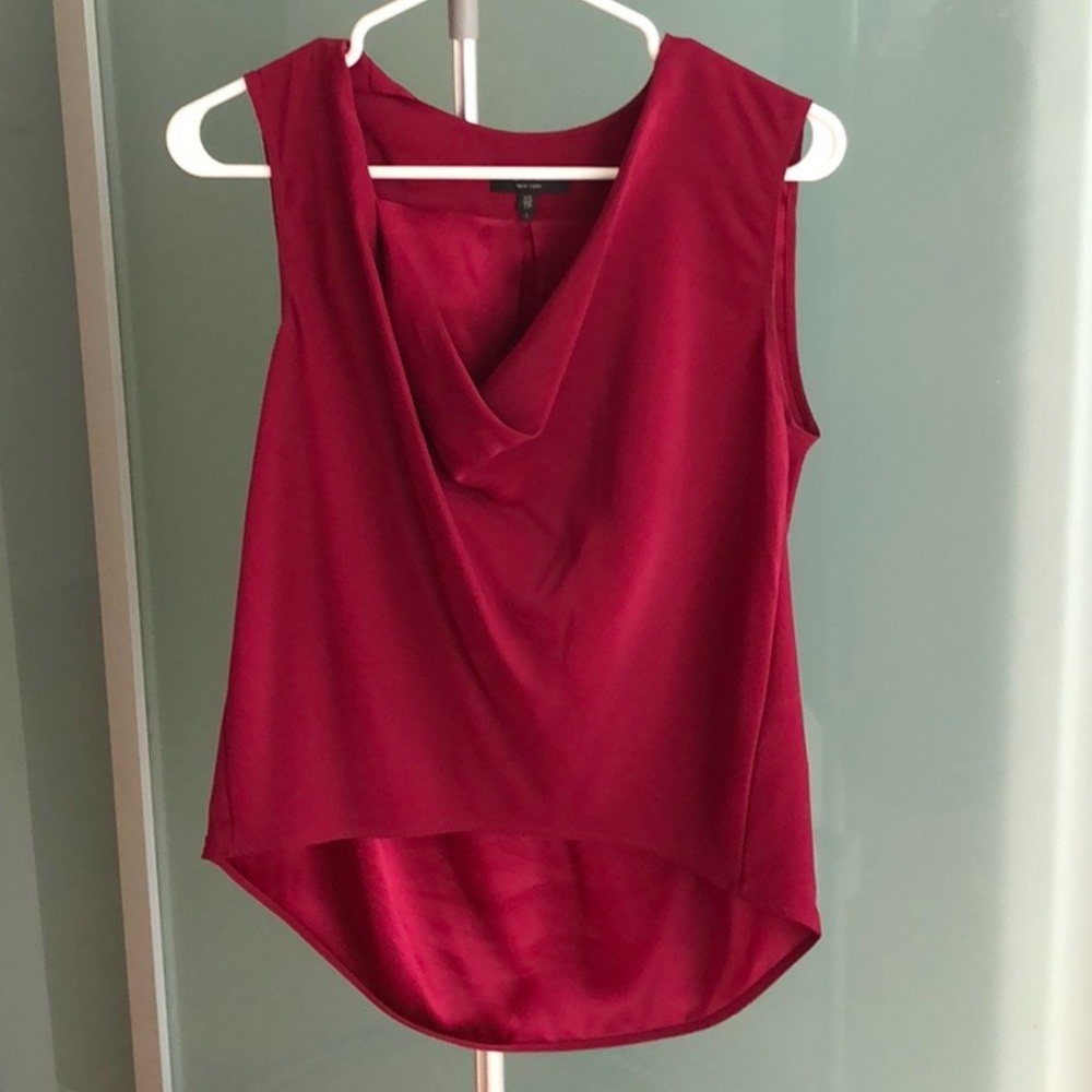 Rag & Bone Pink Silk Top w/ Cowl Neck - XS